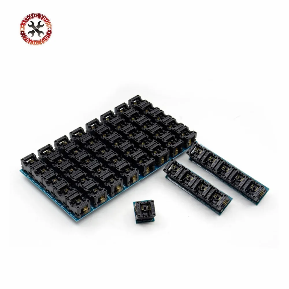 2018 новые SOIC8 SOP8 для DIP8 адаптер программатора EZ на европейскую розетку 150mil 200mil
