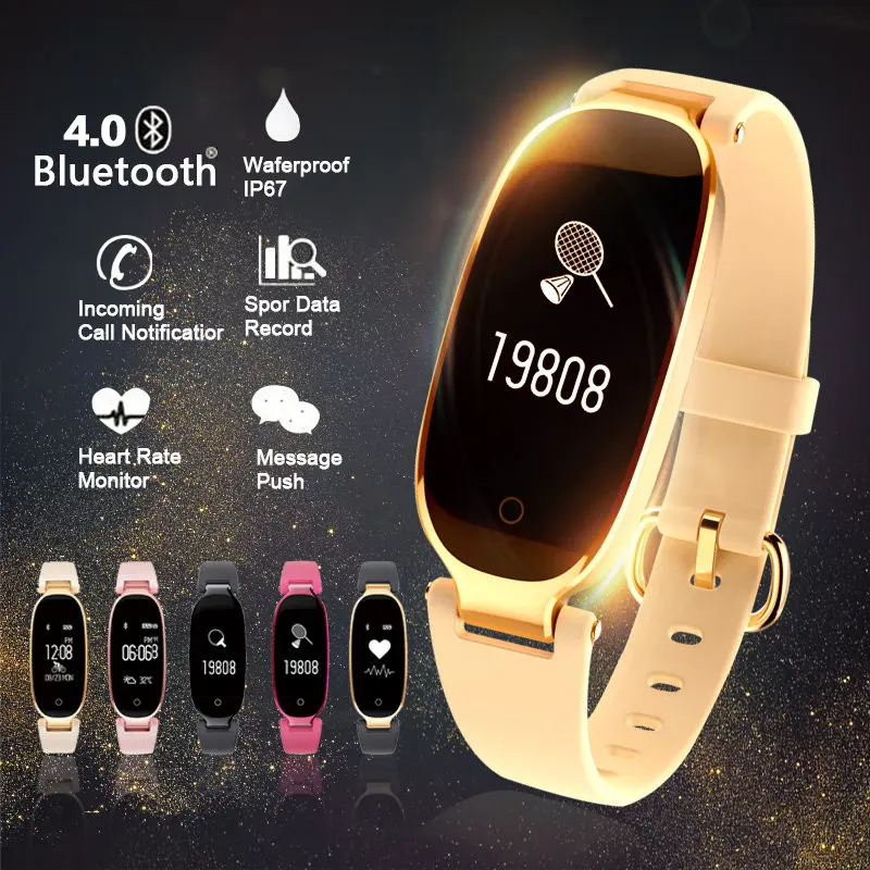 Bluetooth, водонепроницаемые, S3, Смарт-часы, модные женские, женские, montre, пульсометр, умные часы, relogio inteligente, для Android, IOS, reloj