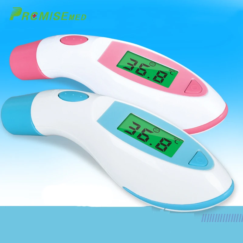 

pr+mise Muti-fuction Medical Baby/Adult Digital Thermometer Infrared Forehead Body Thermometer Gun Non-contact