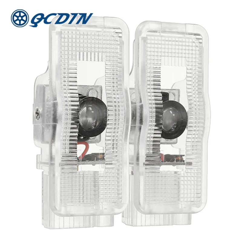 

QCDIN 2pcs For PEUGEOT Car LED Door Welcome Logo Light Laser Decoration Shadow Projector Light for 407 408 508 RCZ 1007 3008