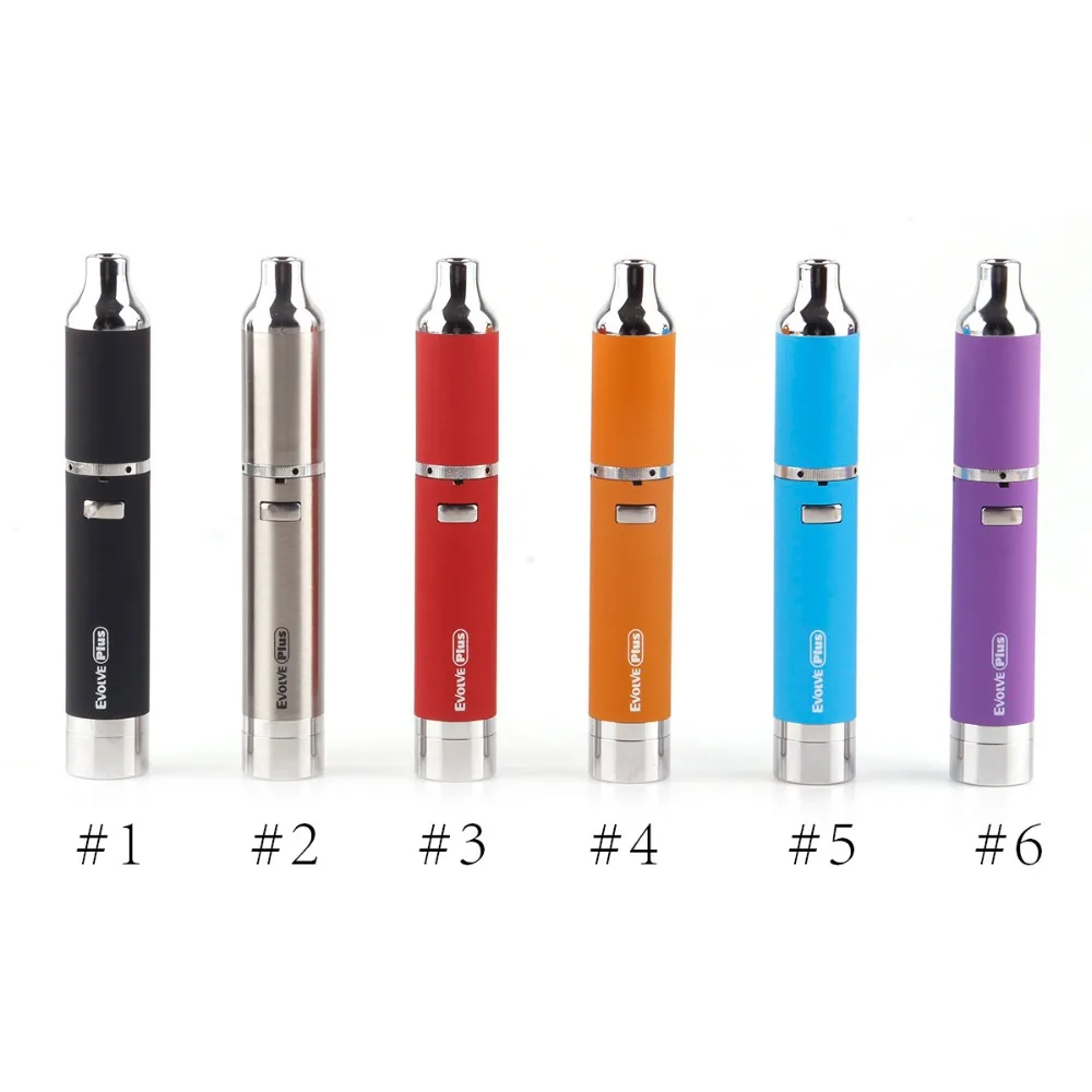 Günstige Yocan Evolve Plus Kit 1100 mah Batterie E Cig Kits Wachs Stift Kit Quarz Dual Spulen Wachs Stift Evolve Verdampfer original