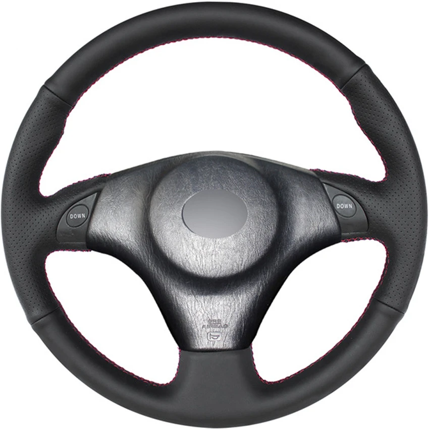

Black PU Faux Leather DIY Hand-stitched Car Steering Wheel Cover for Toyota RAV4 2003-2005 Celica 2003 Lexus IS200 300 1999-2005