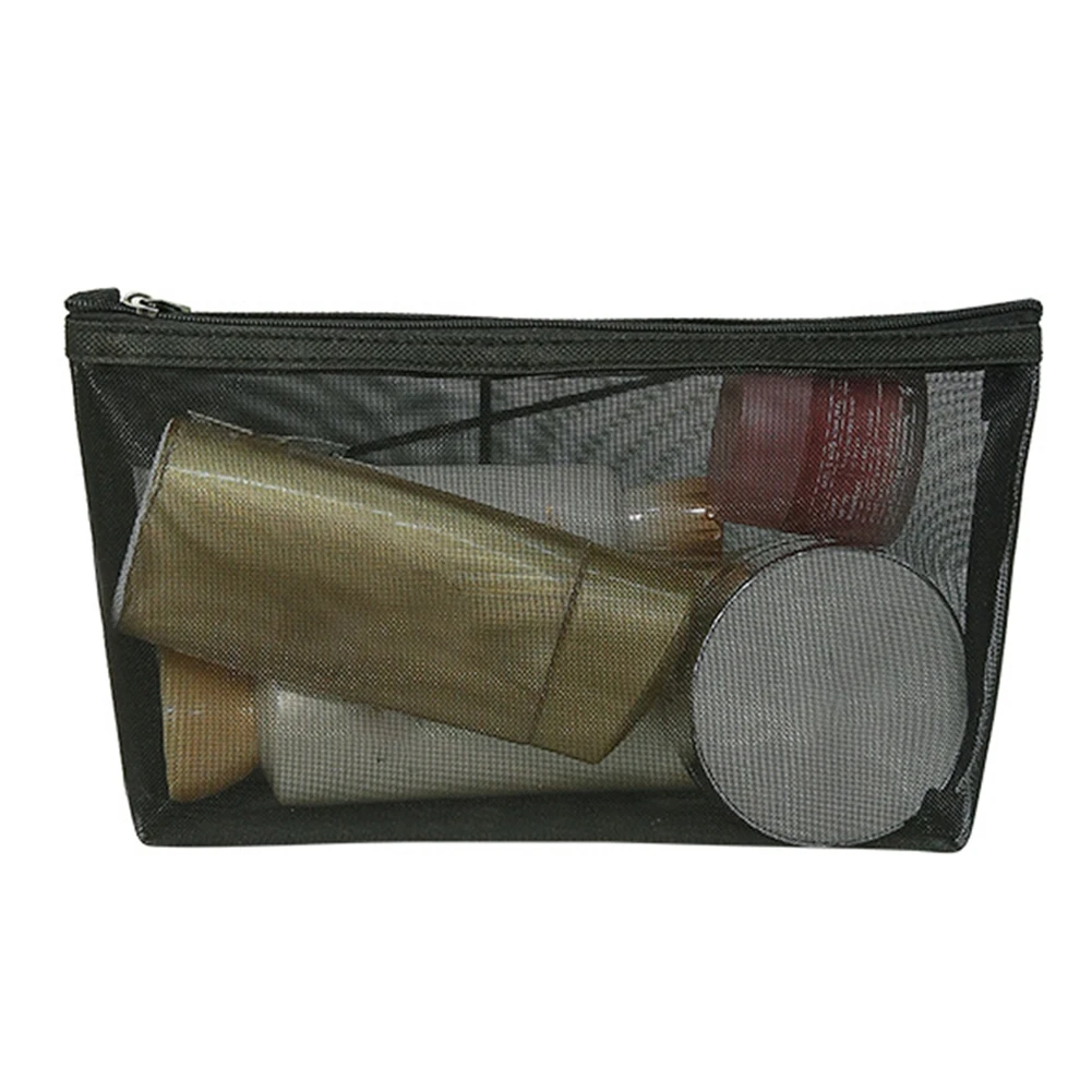 Портативный сетки несессер дорожный органайзер для хранения многофункциональный Для женщин прозрачный, с застежкой на молнии