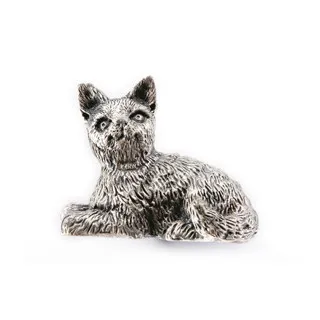 

Creative cat design drawer knob pull Antique Silver cabinet cupboard door handle knob