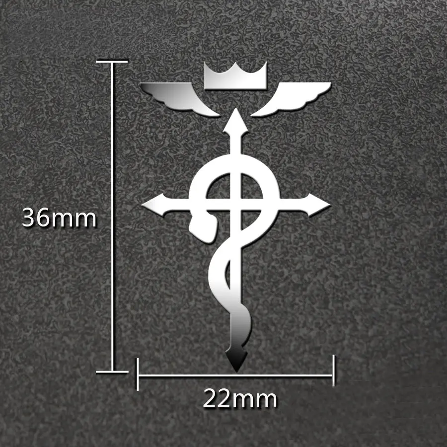 Fullmetal Alchemist Anime Sticker DIY 3D Metal Decals Stickers for Mobile Phone Sticker for Laptop Stiker Kids Sticker toys