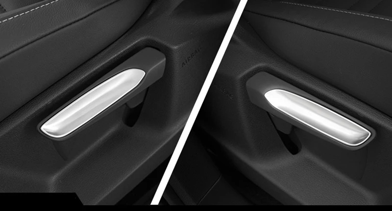 ABS Matt Interior Seat Adjustment Button Frame Cover Trim 2PCS/ 6PCS For VW Golf MK7/ Golf 7.5 2014-2018