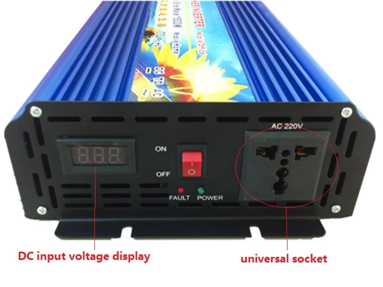 

Surge power 3000W dc24v to ac220v 60HZ pure sine wave power inverter digital display