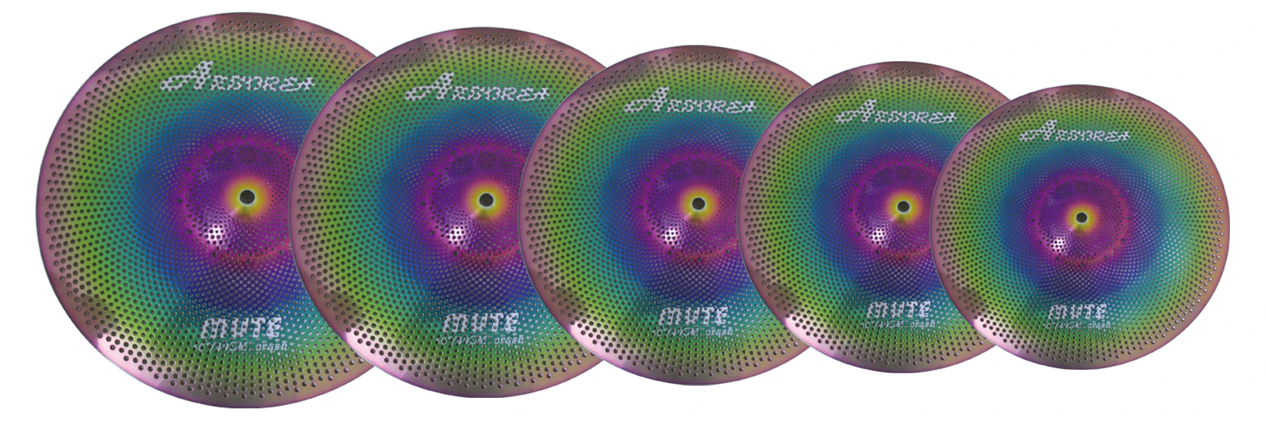 Arborea красочный Mute cymbal Pack 14'hh+ 16 ''Crash+ 18'' Crash+ 20 ''Ride+ Cymbals сумка
