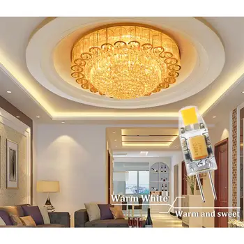 

LumiParty G4 Home LED Bulb COB Silicone Light Bulb 3W 12V DC 220V AC COB Bulb Replace Halogen Lamp High Bright for Chandelier