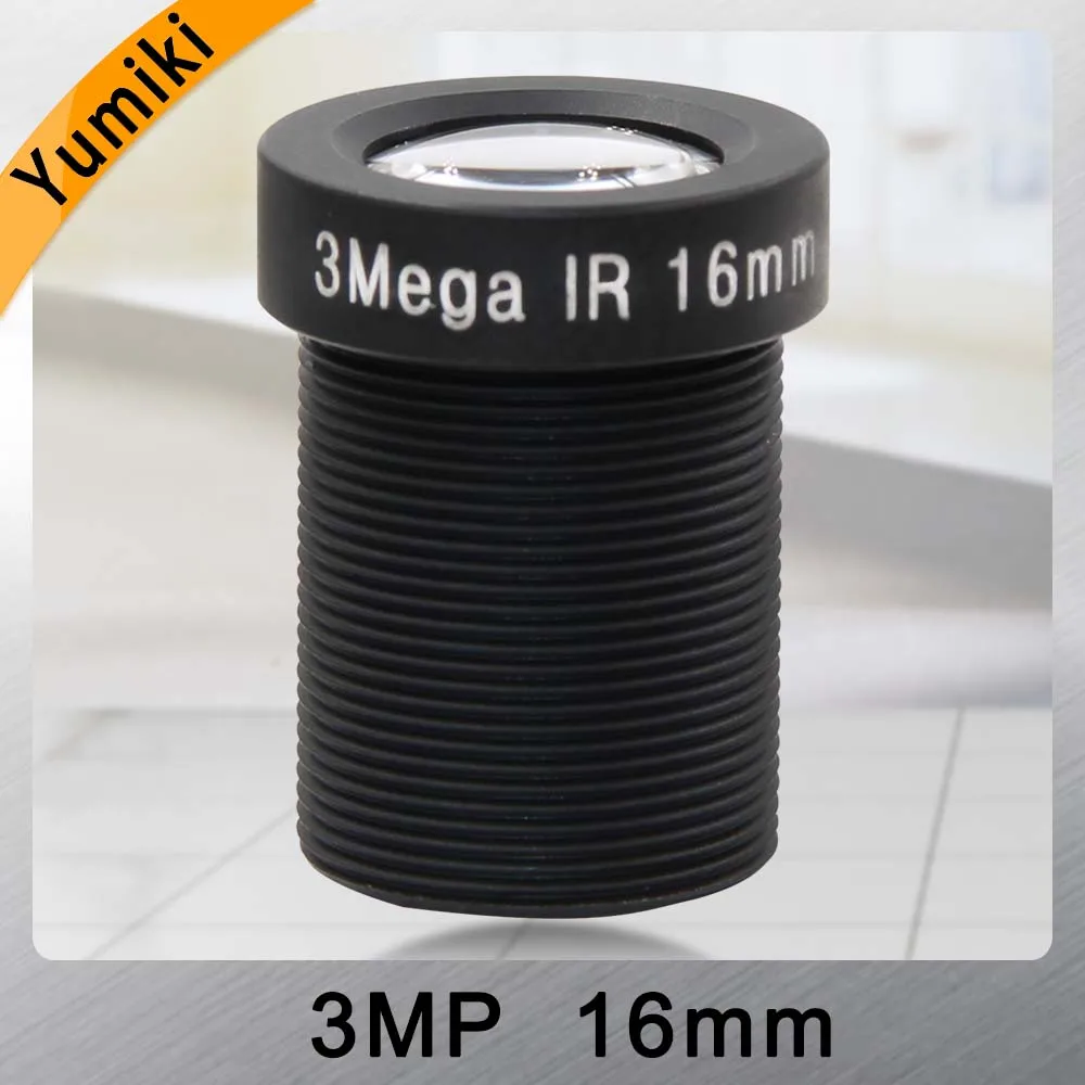 Yumiki 3 0 Megpixel M12 MTV 16 мм 3MP HD камера видеонаблюдения объектив ИК безопасности с