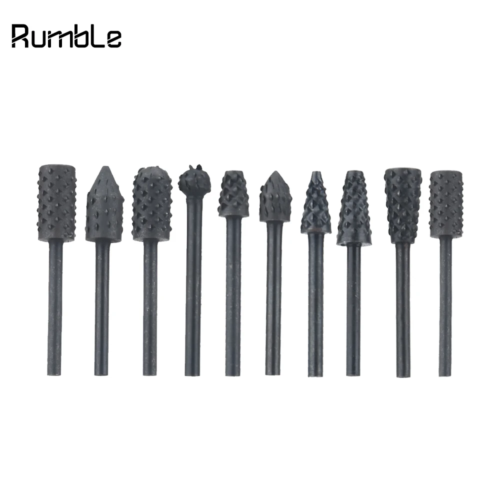 

10pcs Dremel Rotary Tools HSS Mini Drill Bit Set Cutting Routing Router Grinding Bits Milling Cutters for Wood Carving Cut Tools