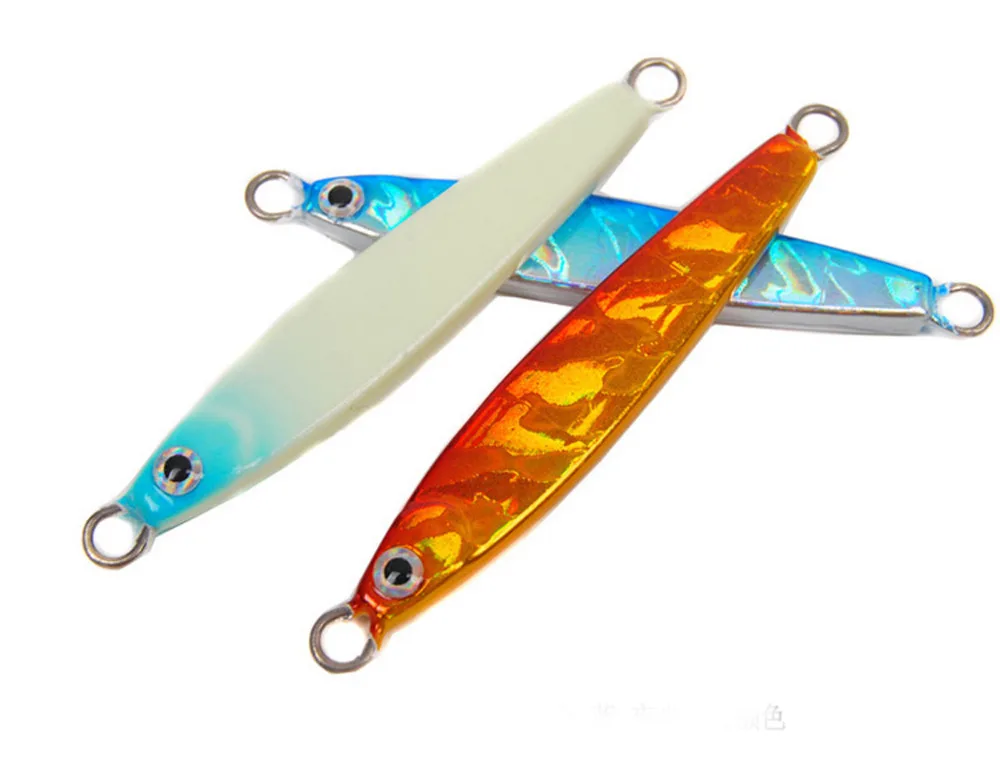 5ชิ้นบริษัทโกลว์ตกปลามหาสมุทรเรือหาดR Ockโลหะจิ๊กทะเลลึกJigging Jigbait