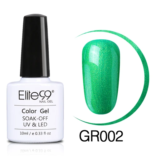 Elite99 Soak Off Green Series Гель-лак 10 мл Светодиодный УФ-гель лак для ногтей Праймер УФ гель лак для ногтей художественная краска для маникюра - Цвет: 002