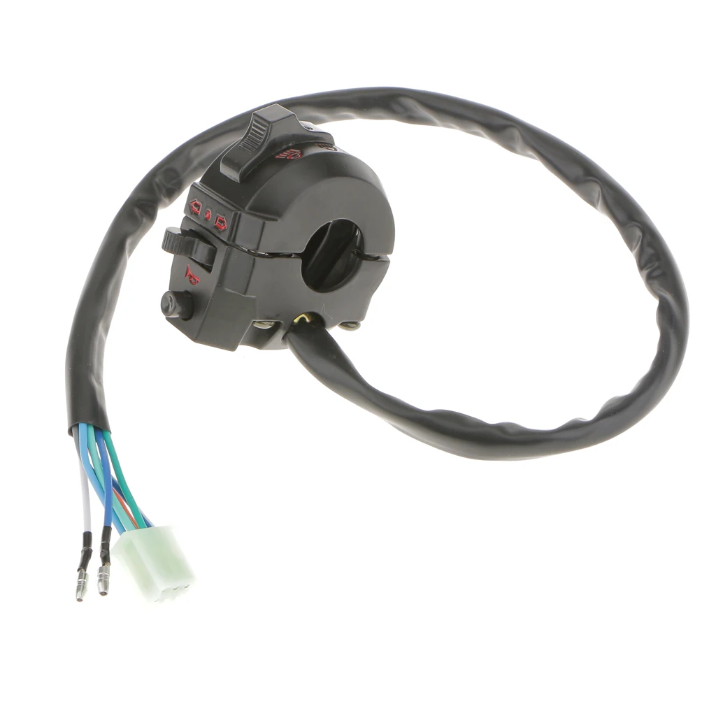 Waterproof Motorcycle Aluminium Alloy Switches Universal Handlebar Headlight Fog Light Turn Signal Light Control
