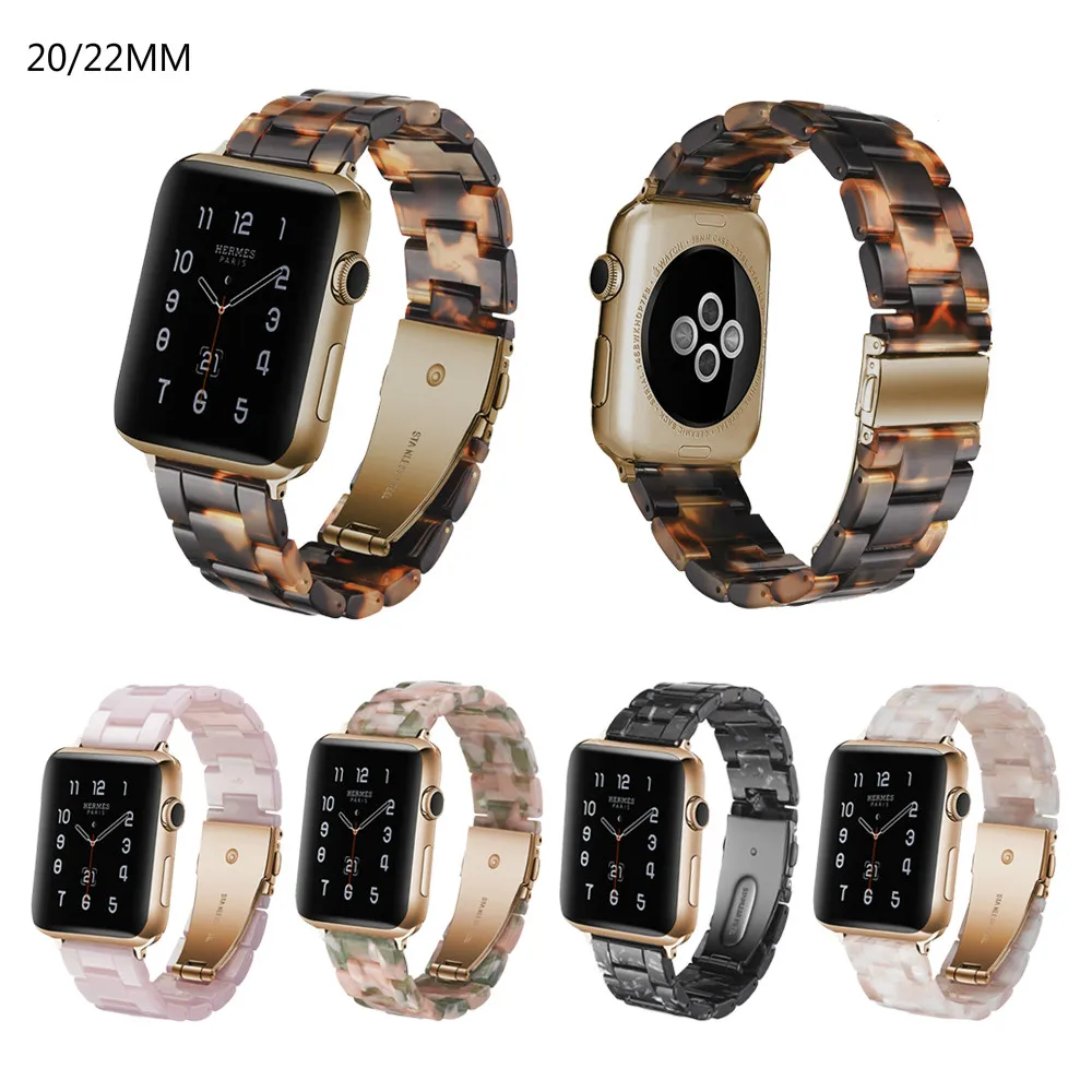 

Watch Bracelet Resin Multi-color Watchbands Imitation Ceramic Watch Strap Band 20mm 22mm Watch Accessories Wristband
