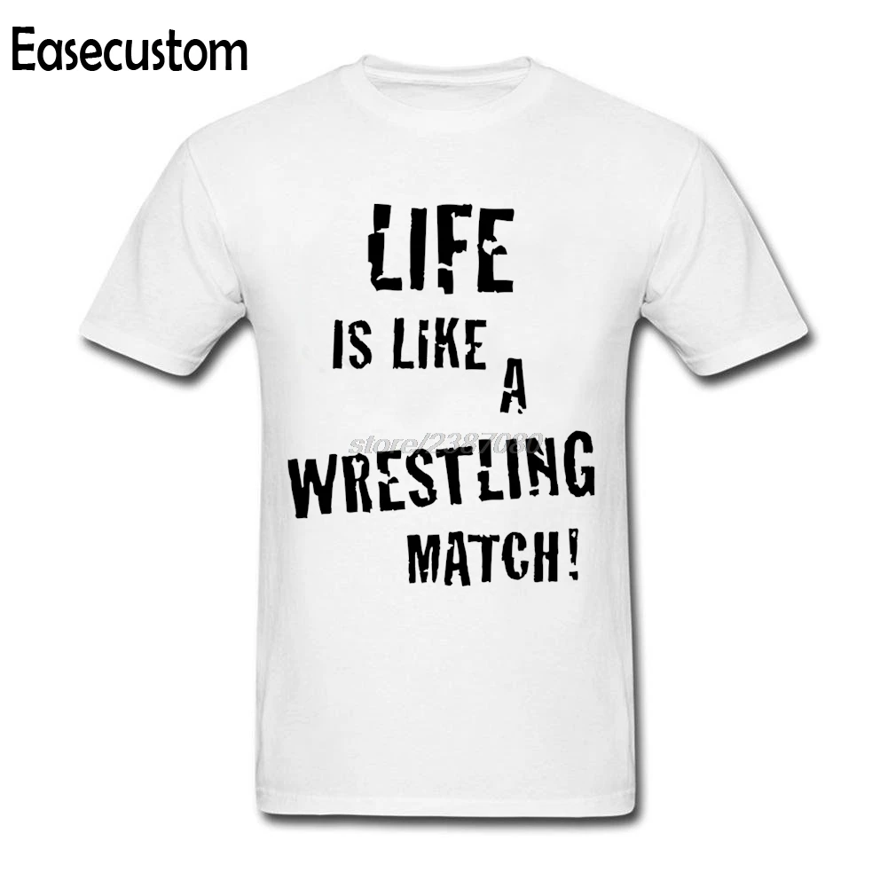 Easecustom تي شيرت تصاميم القطن الطبيعي الرجال الزى جديد تماما الحياة مثل المصارعة مباراة المراهقة الياقة المستديرة تي قميص Easecustom تي شيرت تصاميم القطن الطبيعي الرجال الزى جديد تماما الحياة مثل المصارعة مباراة المراهقة الياقة المستديرة تي قميص