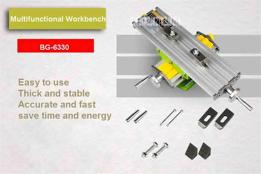 BG-6330 мини крестовый стол микро фрезерный станок высокого качества Многофункциональный прецизионный поперечный скользящий верстак(330*95 мм