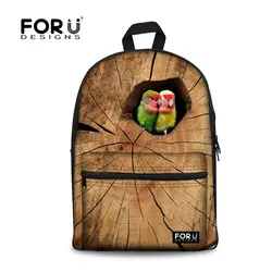 Forudesigns/3D животных большой Ёмкость книга Школьные ранцы Повседневное bookback Mochila для подростка рюкзак мода школа Back Pack