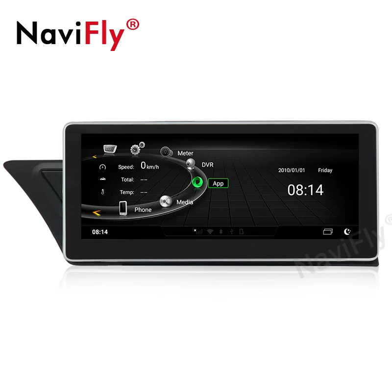 NaviFly 10,25 ''полный сенсорный экран Android система автомобильный аудио gps навигатор для Audi A4 A5 2009- с 3g ram 32G rom