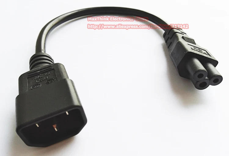 IEC 320 C14 штекерным C5 женский Мощность Кабель-адаптер, IEC 3 контактный разъем для листок клевера Мощность шнур-переходник/ DHL /50 шт