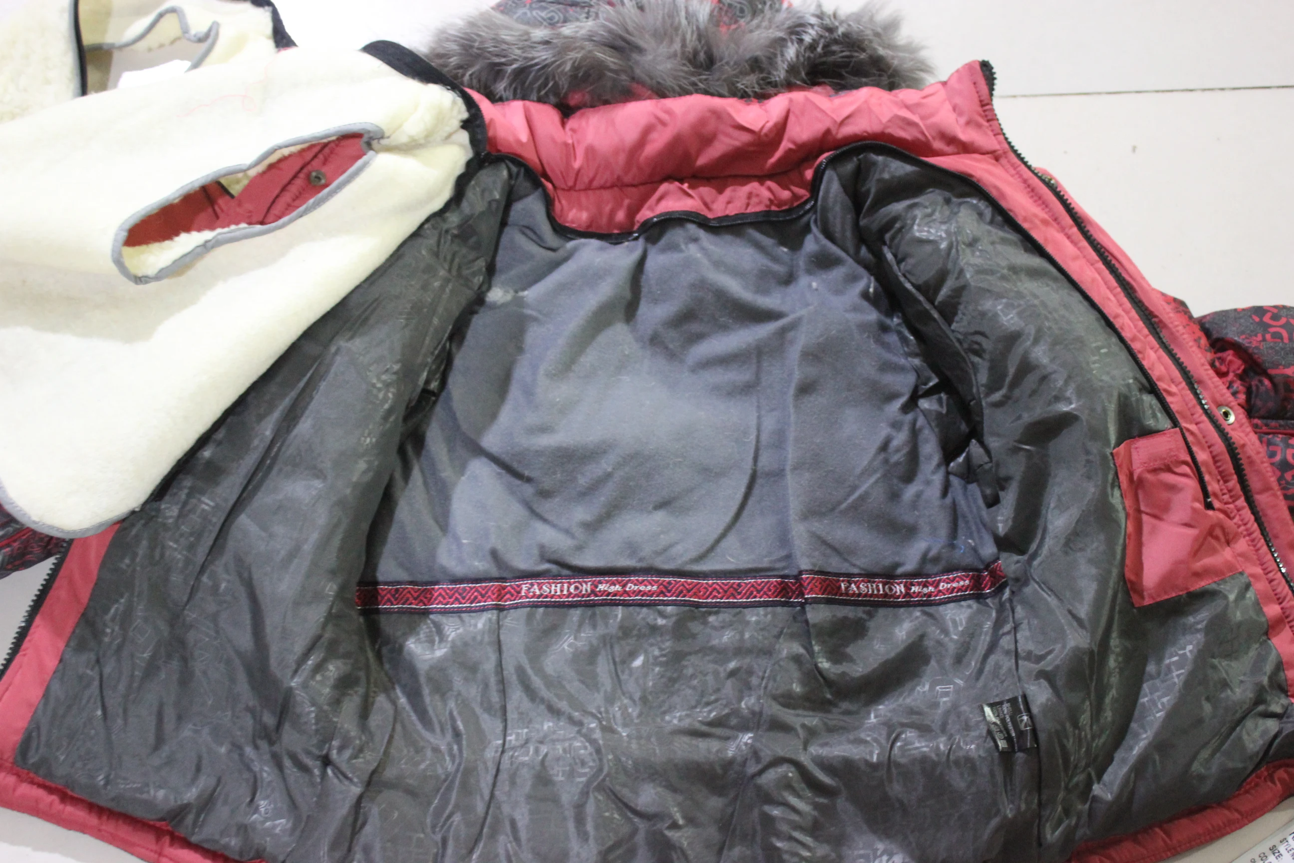 Лыжный костюм для мальчиков до-30 лет супер толстая зимняя куртка из искусственной шерсти с подкладкой из натурального меха комплекты детской одежды для русской зимы