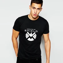 New Cheap Fashion Agents Of Shield T Shirts Men Free Shipping Cotton Male Short Sleeve T-shirts America Captain Avengers Tshirts