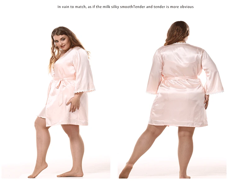 Женские комбинезоны размера плюс, пижамы, сексуальное женское белье с v-образным вырезом и оборками, атласный цельный большой Шелковый комбинезон большого размера, комплект из двух предметов