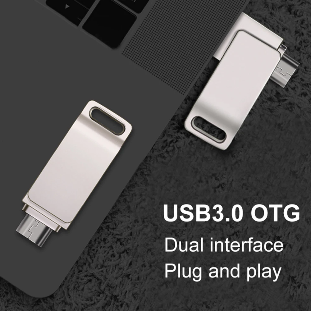 8/16/32/64GB двойной разъем микро-usb OTG USB 3,0 U Диск флеш-накопитель для телефона из поликарбоната