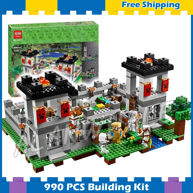 

990pcs My World The Fortress Castle Adventures 10472 Model Building Blocks Children Toys Bricks Compatible with Lego Minecrafted