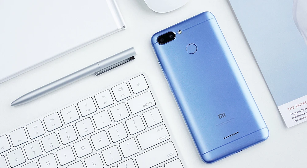 Первоначально Глобальный Версия Xiaomi Redmi 6 4 GB 64 GB смартфон Helio P22 Восьмиядерный Процессор 12MP+ 5MP две камеры 5,4" 18:9 полный Экран