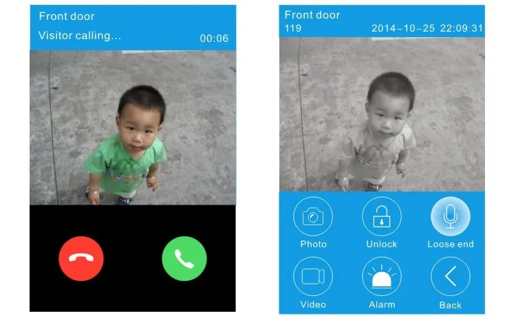 2016 New design wireless wifi video door phone,wifi door bell camera