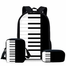 THIKIN Piano Print Children School Bags for Kids Shoulder Bagpack Teenager Book Bags Music Note Girls Primary School Bag Custom THIKIN Piano Print Children School Bags for Kids Shoulder Bagpack Teenager Book Bags Music Note Girls Primary School Bag Custom
