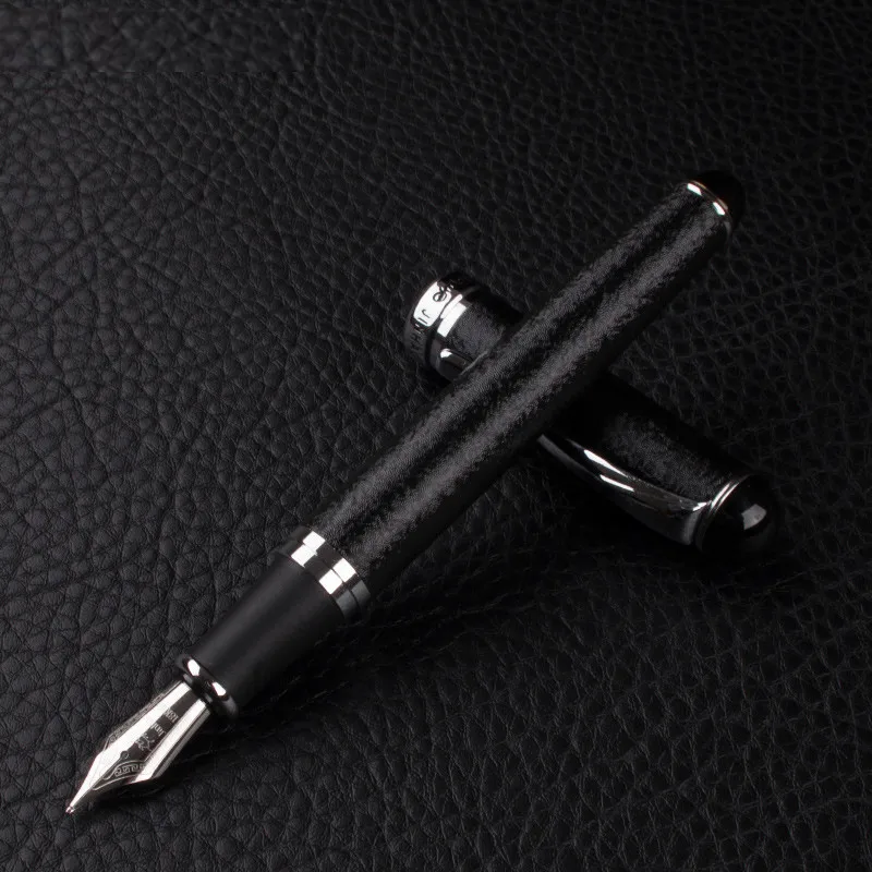 Jinhao 750 черные перьевые ручки высокого качества перьевые Роскошные чернила офисная деловая Ручка высокого класса Студенческая Подарочная перьевая ручка - Цвет: 06