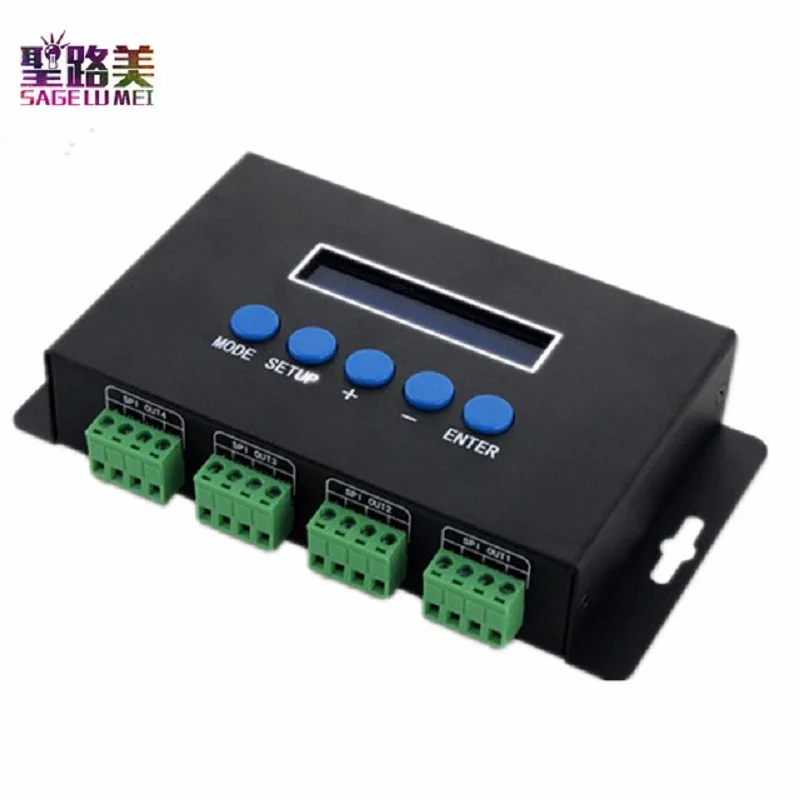 

Eternet protocol input 680pixels*4CH One port(1X512 Channels) output BC-204 DC5V-24V Artnet to SPI DMX pixel light controller