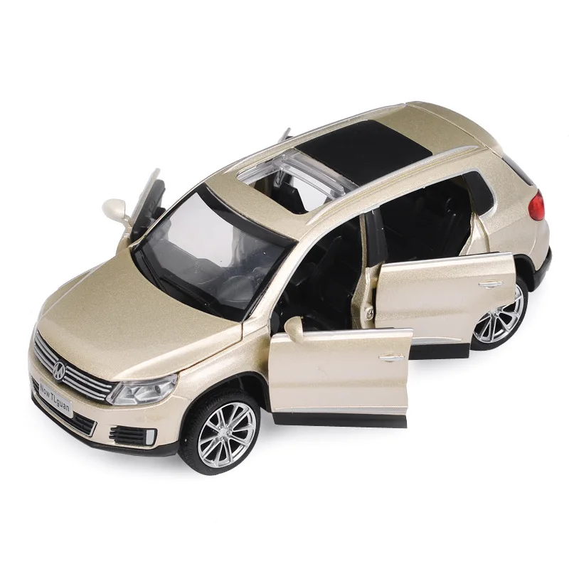 1:32 литые модели автомобилей из сплава gld3 Coche игрушки для детей SUV Tiguan sunroof