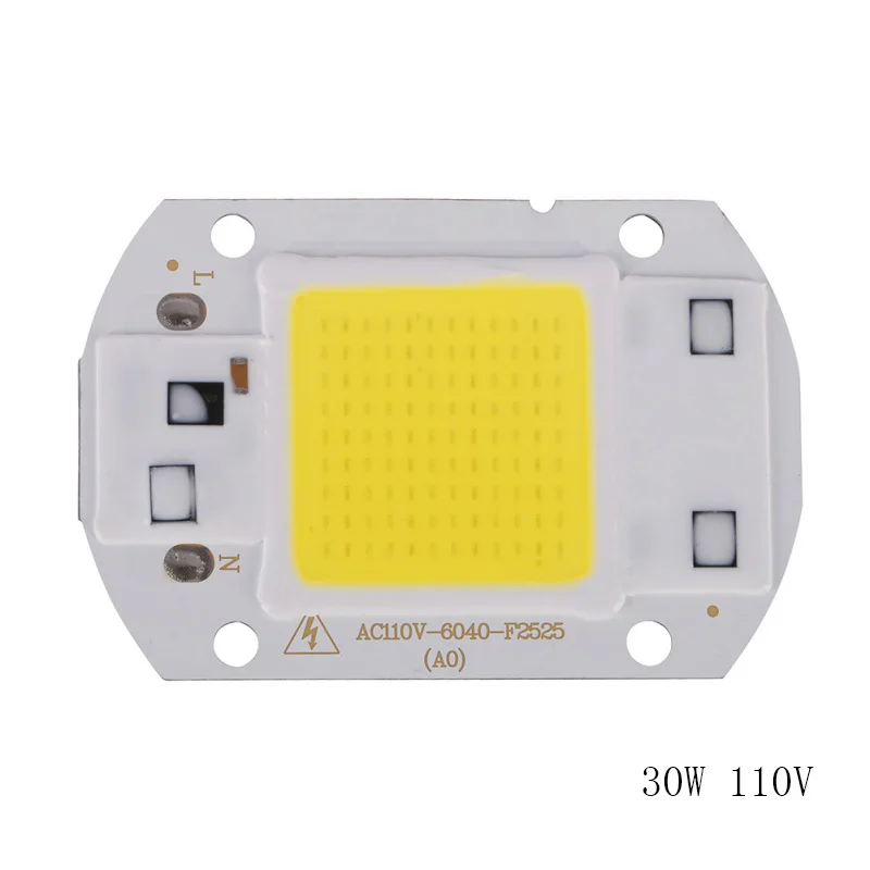 Горячая 20 Вт 30 Вт 50 Вт светодиодный чип 220 В светодиодный COB ламповый чип вход IP65 Smart IC подходит для DIY светодиодный прожектор светильник светодиодный модули высокое качество