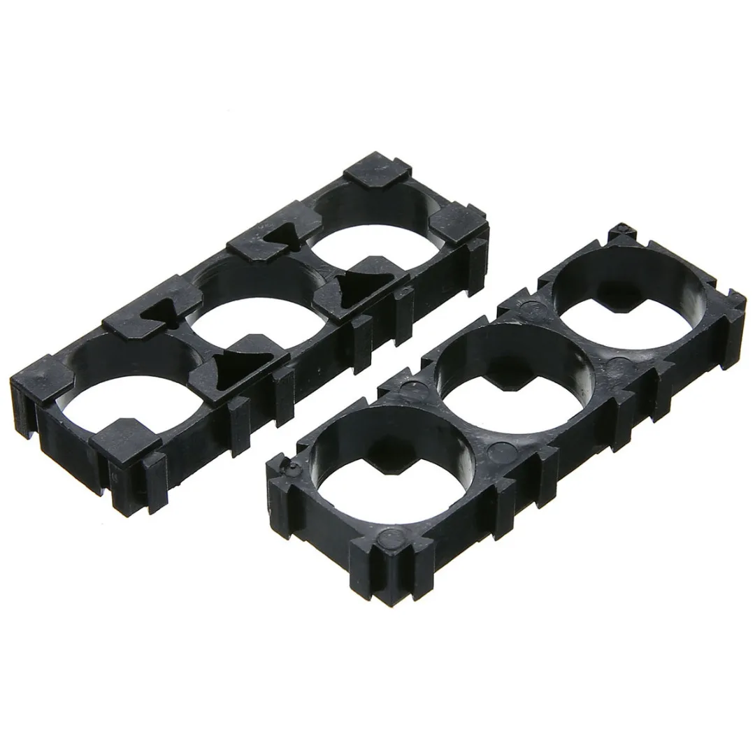 20pcs Black Battery Spacer Solid Reliable Batteries Radiating Shell Plastic Heat Holder Bracket For 3xCell 18650 Battery