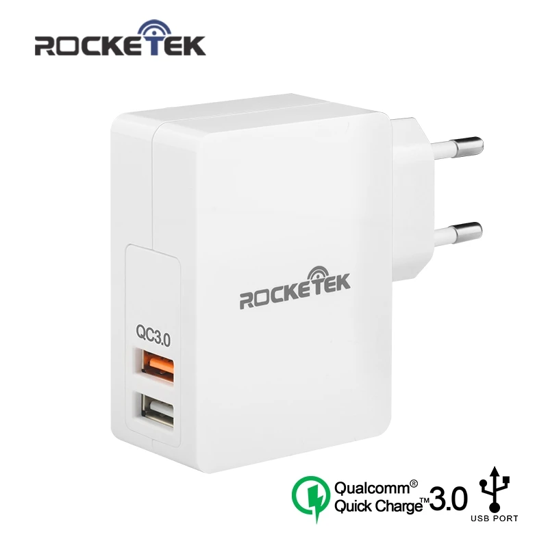 Rocketek USB Quick Charge 2 device 3.0 Fast Mobile Phone Charger for iPhone Samsung S6 7 Huawei LG xiaomi etc QC 2.0 Suitable | Мобильные
