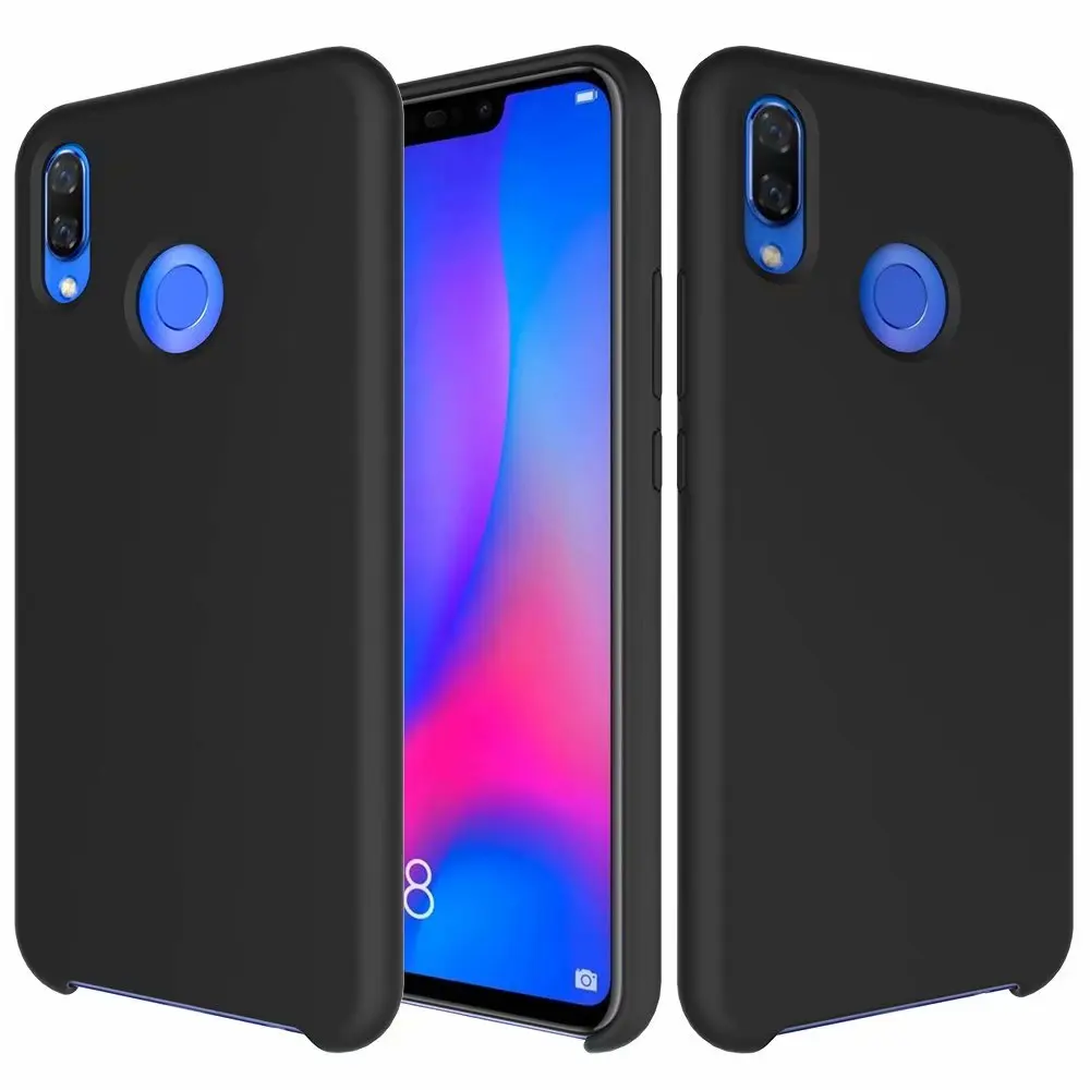 Чехлы для huawei P30 Nova 3i 4 mate 10 20 Lite Pro матовый Силиконовый из ТПУ V10 V20 чехол для huawei Honor 9lite 10 - Цвет: Black