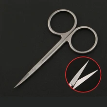 Gold handle double eyelid surgery scissors ophthalmology stainless steel beauty plastic surgery tools straight elbow scissors