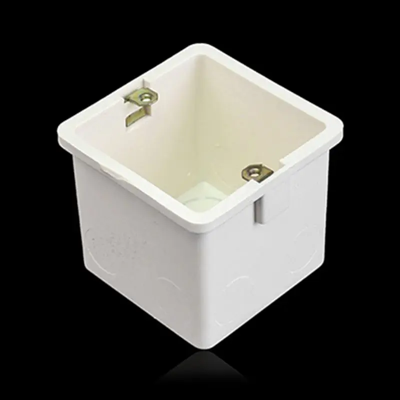 New PVC Junction Box Wall Mount Cassette For Switch Socket Base Power cord concealed junction box