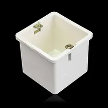 New PVC Junction Box Wall Mount Cassette For Switch Socket Base Power cord concealed junction box Flame retardant junction box
