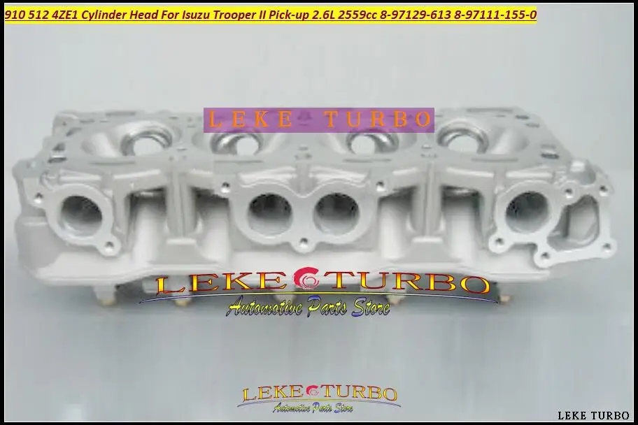 910 512 4ZE1 Cylinder Head For Isuzu Trooper II Pick-up Bighorn MU 2.6L 2559cc 8-97129-613 8-97111-155-0 897129613 8971111550  (3) - 
