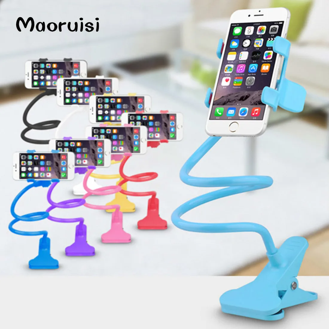 5pcs Rotatable Universal Smartphone Clip Holder Stand Lazy Stents Bed