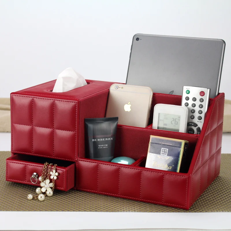 Black Leather Pu Vintage Office Storage Box Ebuysusa Com