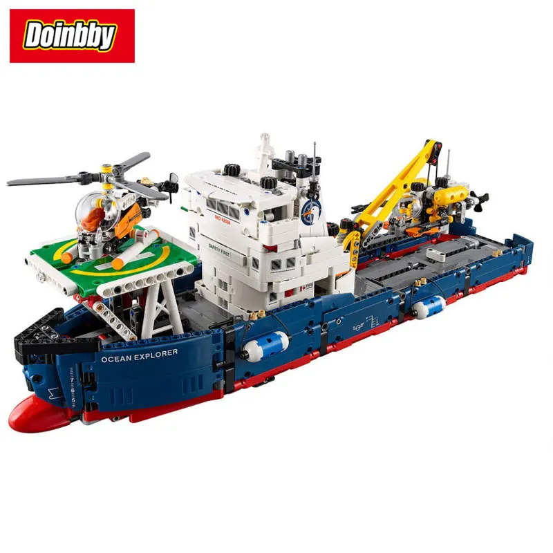 

Genuine Technic Series The Searching Ship 1347Pcs Model Building Block Bricks Children Gifts Compatible Legoings 42064