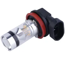 2016 High Quality Super Bright 100W 1000LM XBD H11 LED Fog DRL Daytime Running Light Vehicle Head Light Bulb Lamp DC 12V