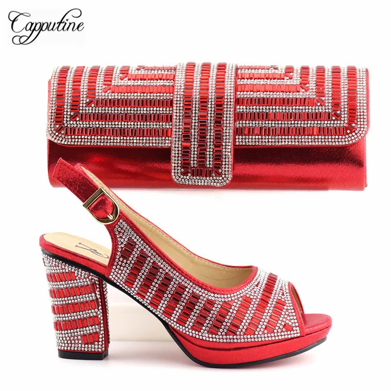 Boda Venta Tacones Y plata 3 Con azul Mujer Cm Negro Cuadrados Tx Zapatos Para De Africana rojo Bolsa 1070 oro 9 Caliente Moda Bombas qgYawIYr