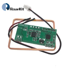 Frete grátis! Cartão de memória uart 125khz em4100 rfid, módulo leitor de chave id rdm6300 (rdm630) para arduino