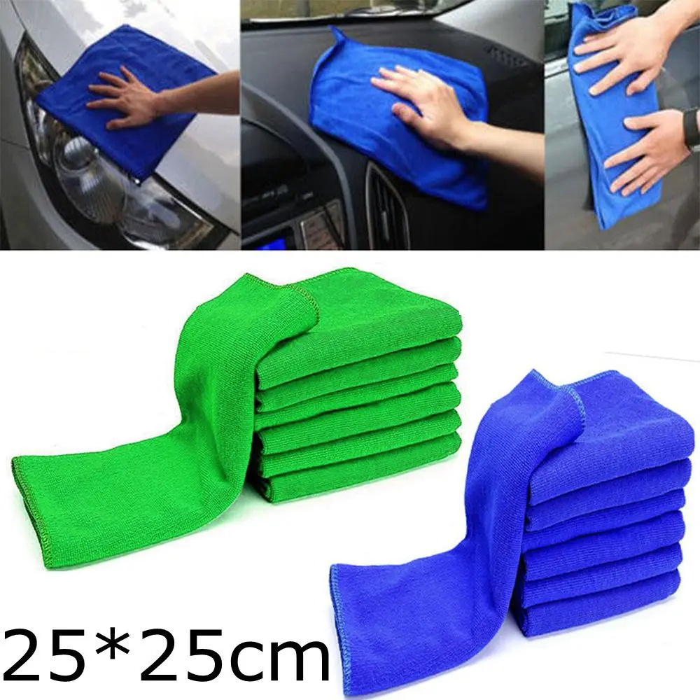 1/5/10Pcs Microfiber Cleaning Auto Car Care Detailing Soft Cloths Wipe
